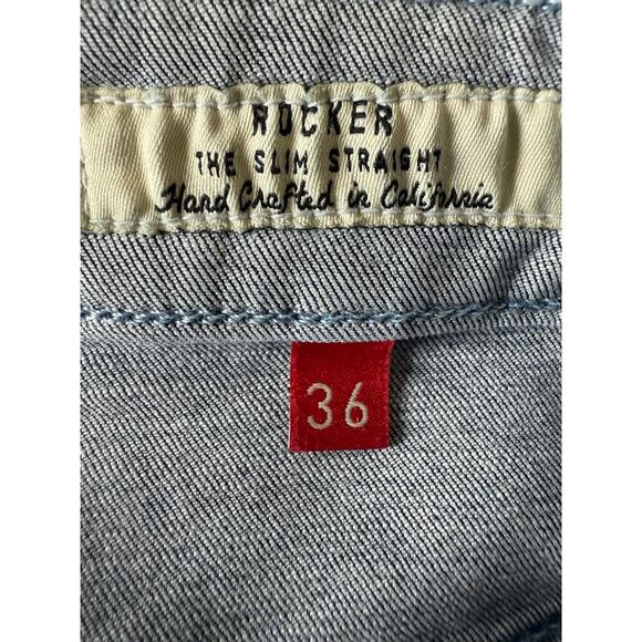 Agave Denim Men’s The Rocker Slim Straight Jean Medium Wash Size 36 - Picture 11 of 14